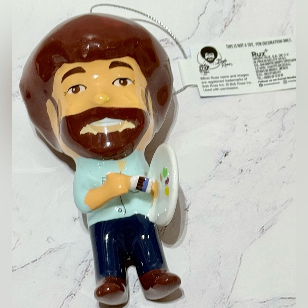 Bob Ross the painter novelty Christmas Holiday Ornament decoration - new